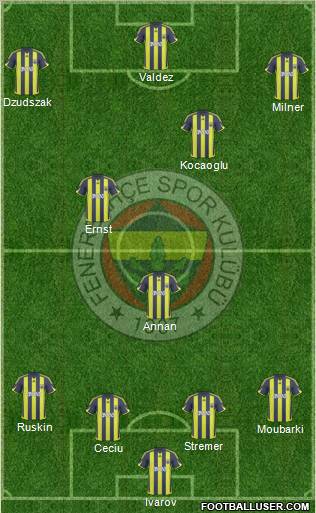 Fenerbahçe SK Formation 2010