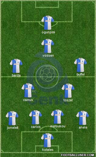 K Racing Club Genk football formation