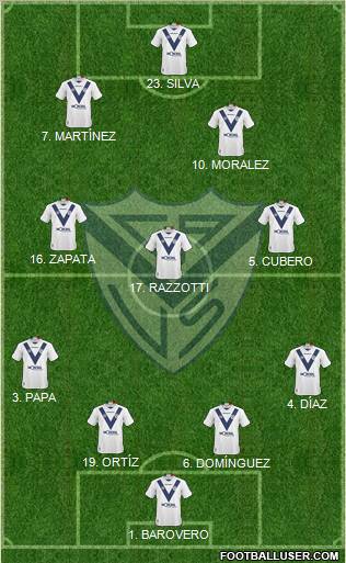 Vélez Sarsfield Formation 2010