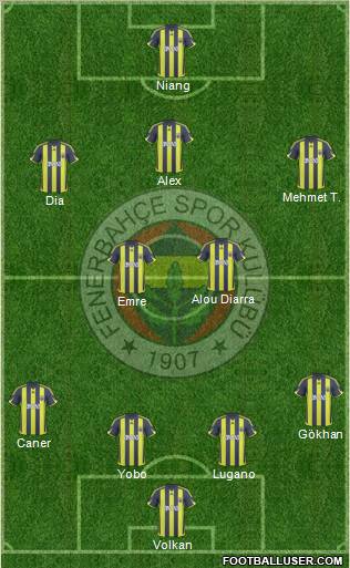 Fenerbahçe SK Formation 2010