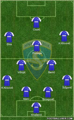 HNK Sibenik Formation 2010