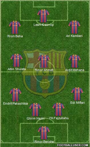F.C. Barcelona Formation 2010