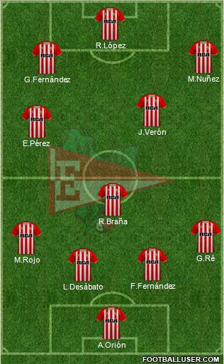 Estudiantes de La Plata football formation