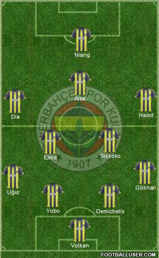 Fenerbahçe SK Formation 2010