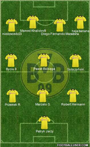 Borussia Dortmund Formation 2010