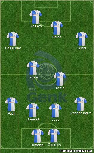 K Racing Club Genk football formation