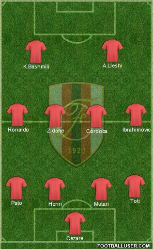 KS Flamurtari Vlorë Formation 2010