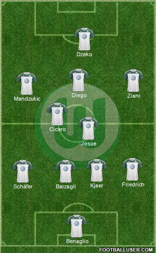 VfL Wolfsburg Formation 2010