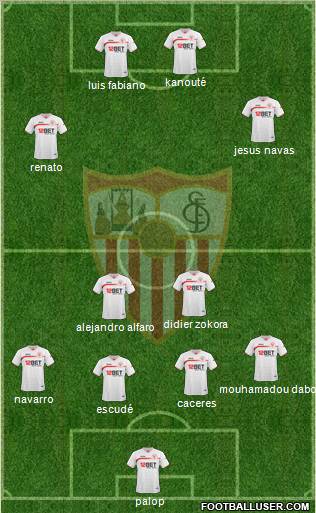Sevilla F.C., S.A.D. Formation 2010