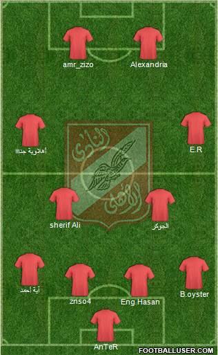 Al-Ahly Sporting Club Formation 2010