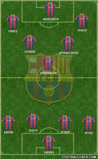 F.C. Barcelona Formation 2010