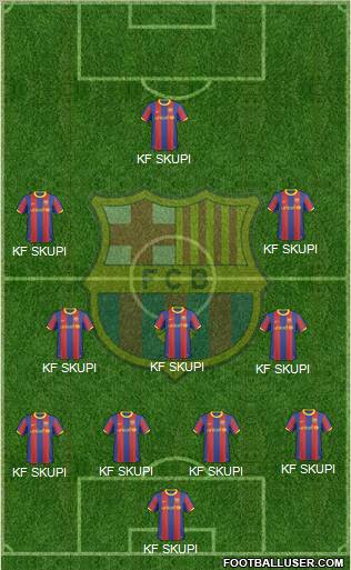F.C. Barcelona Formation 2010