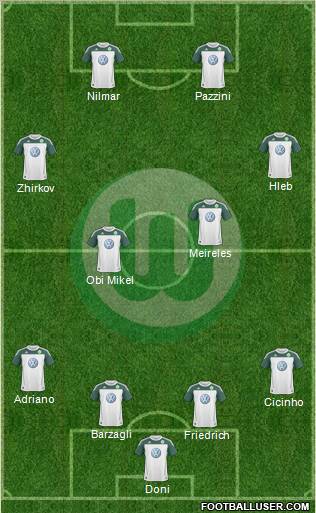 VfL Wolfsburg Formation 2010