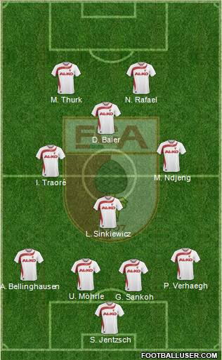 FC Augsburg Formation 2010