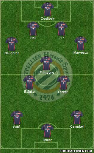 Montpellier Hérault Sport Club football formation