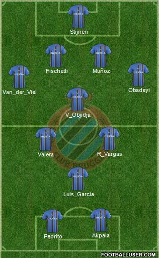 Club Brugge KV football formation