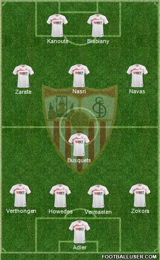 Sevilla F.C., S.A.D. Formation 2010