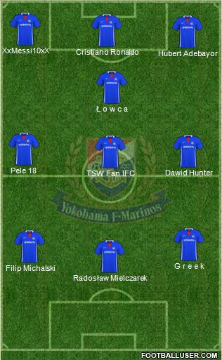 Yokohama F Marinos Formation 2010