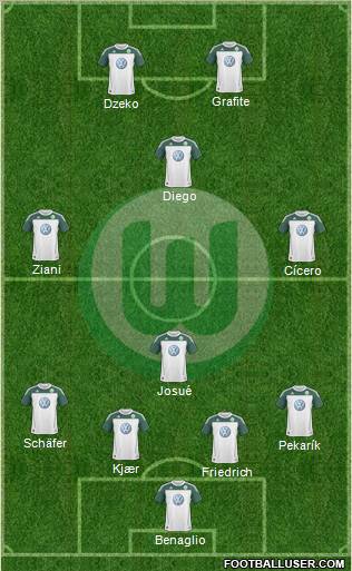 VfL Wolfsburg Formation 2010