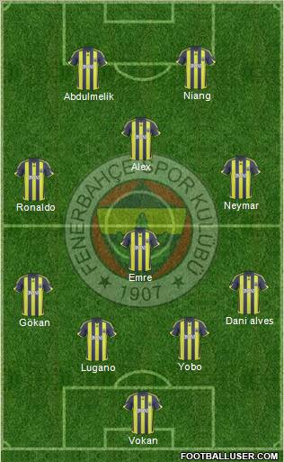 Fenerbahçe SK Formation 2010