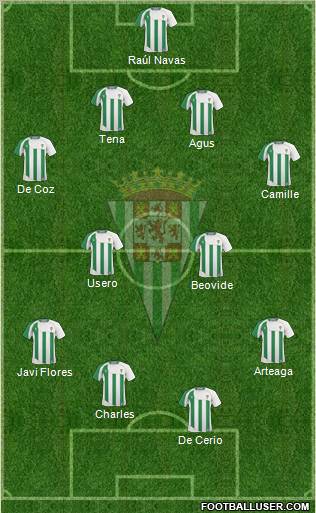 Córdoba C.F., S.A.D. football formation