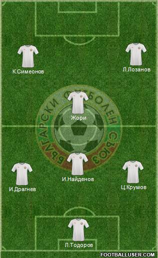 Bulgaria 4-4-2 football formation