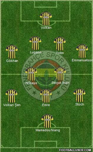 Fenerbahçe SK Formation 2010
