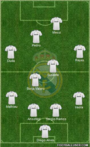 Real Madrid C.F. Formation 2010