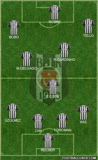 Besiktas JK Formation 2010