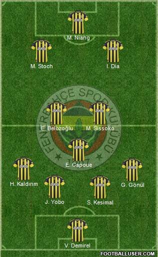 Fenerbahçe SK Formation 2010