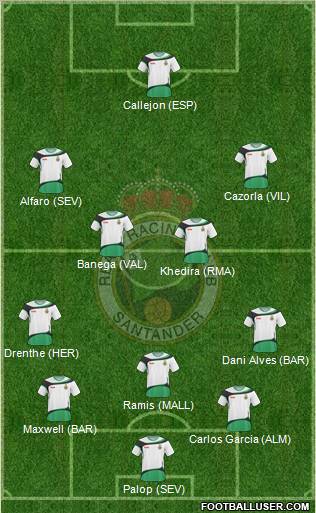 R. Racing Club S.A.D. football formation