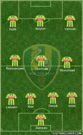 ADO Den Haag Formation 2010