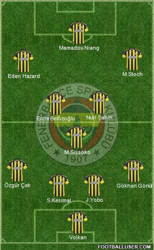 Fenerbahçe SK Formation 2010
