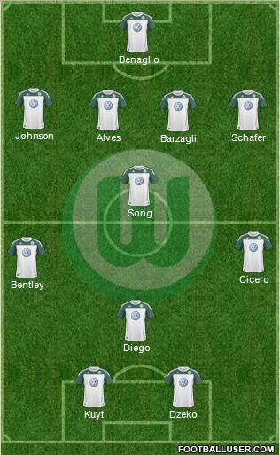 VfL Wolfsburg Formation 2010