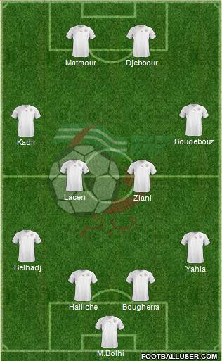 Algeria football formation