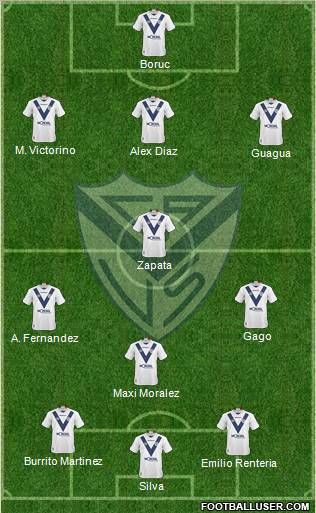 Vélez Sarsfield Formation 2010