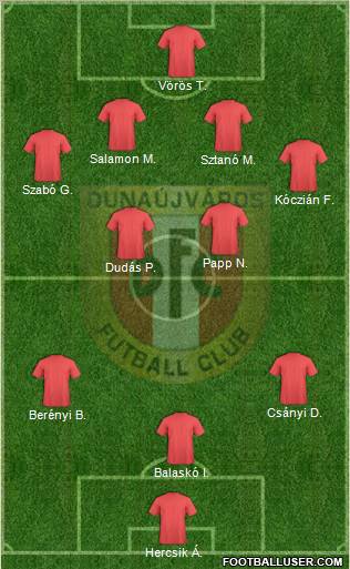 Dunaújváros FC Formation 2010