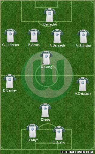VfL Wolfsburg Formation 2010