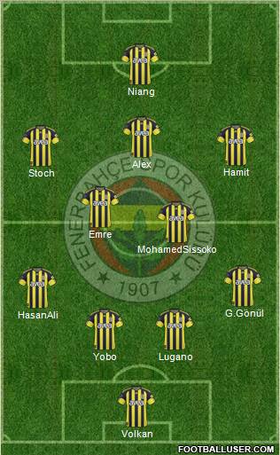Fenerbahçe SK Formation 2010