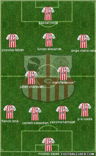 Athletic Club Ajaccien Football Formation 2010