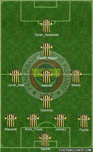 Fenerbahçe SK Formation 2010