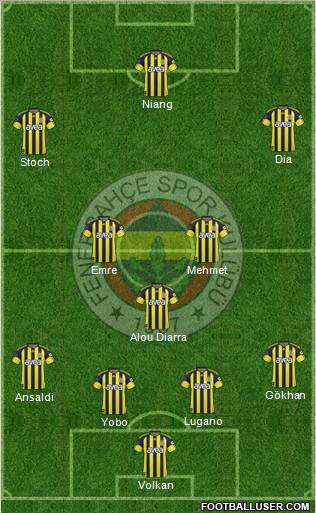 Fenerbahçe SK Formation 2010