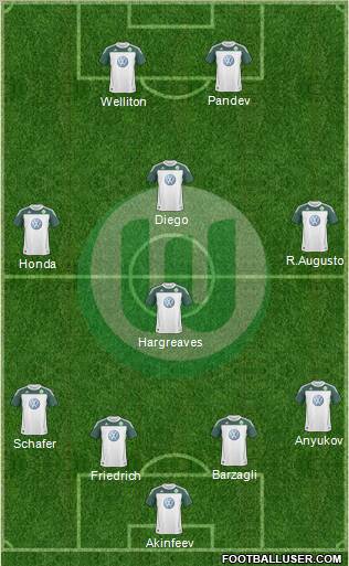 VfL Wolfsburg Formation 2010