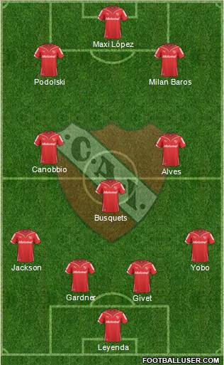 Independiente Formation 2010
