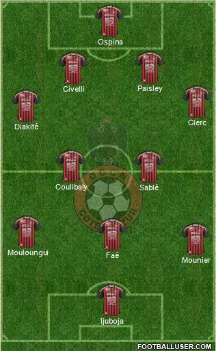 OGC Nice Côte d'Azur football formation