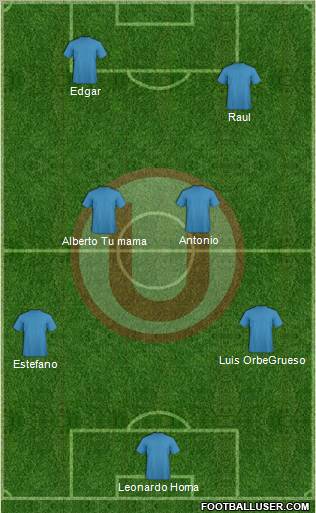 C Universitario D football formation