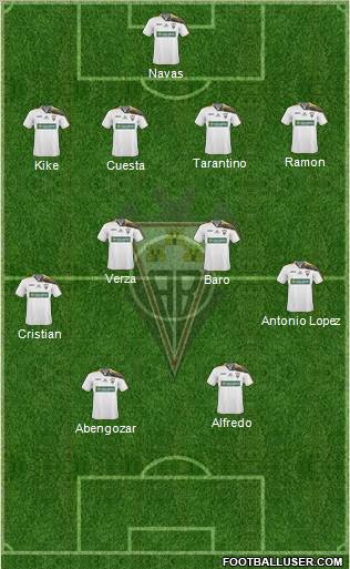 Albacete B., S.A.D. football formation