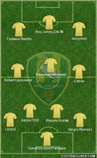 ADO Den Haag Formation 2010
