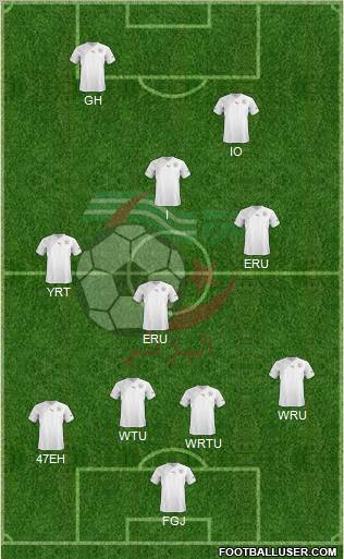 Algeria football formation