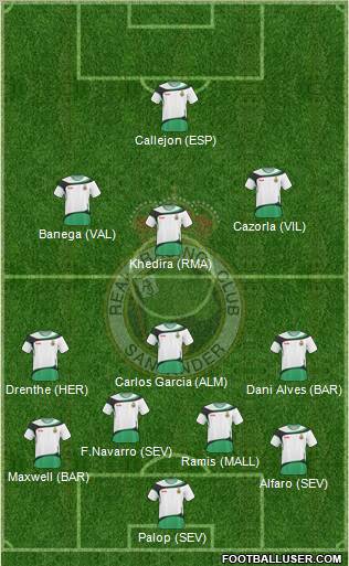 R. Racing Club S.A.D. football formation